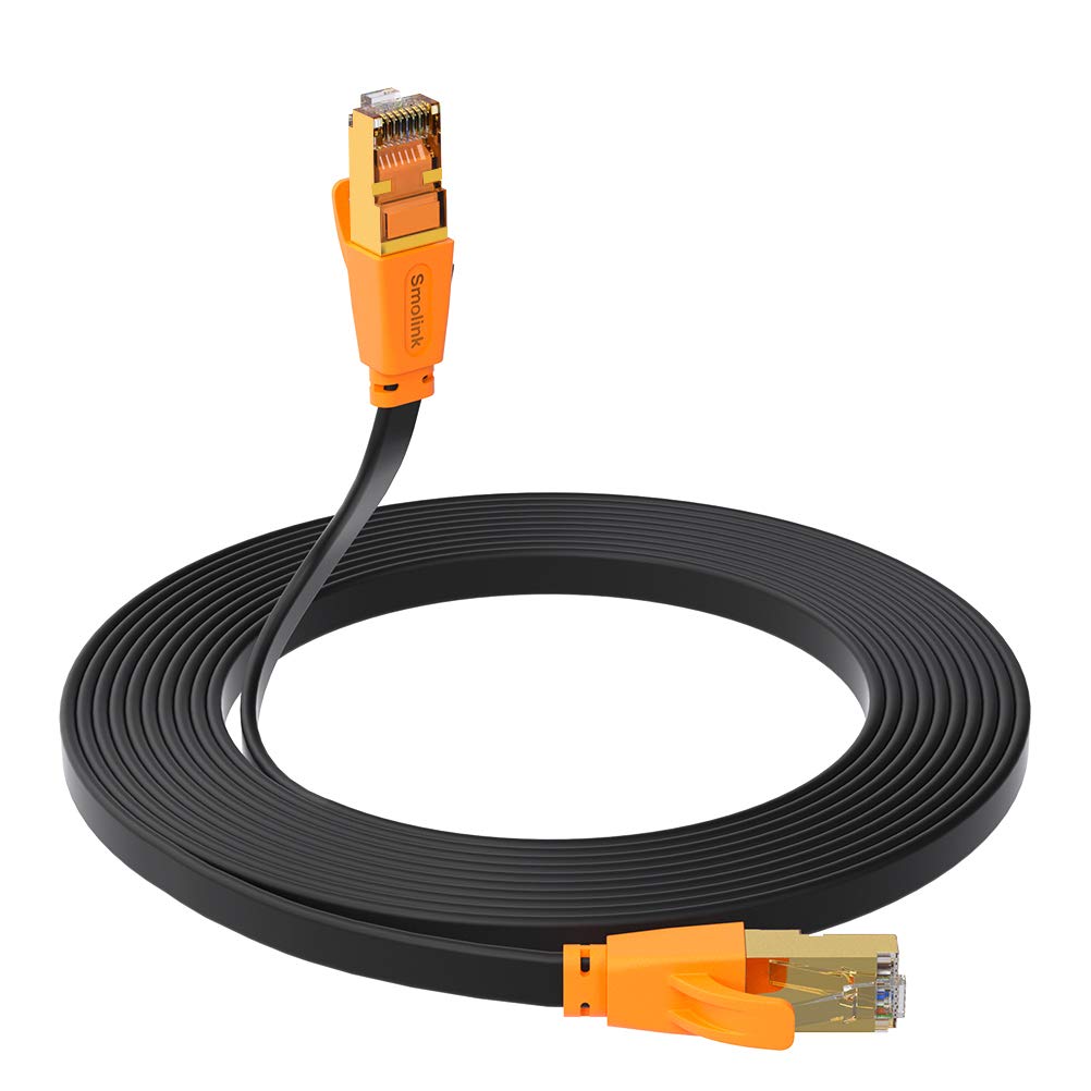 Smolink Cat 8 Ethernet Cable 11ft, Flat Ethernet Cable [...]