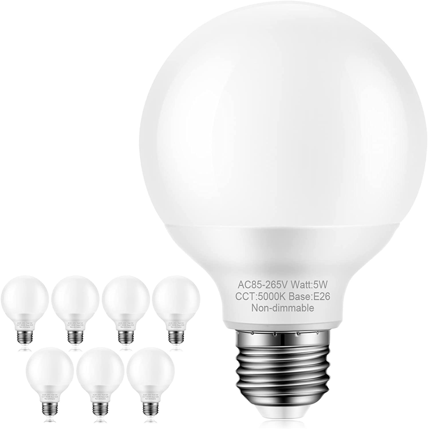 Marxlait 8 Pack Daylight Bathroom Light Bulbs, 60 watt [...]