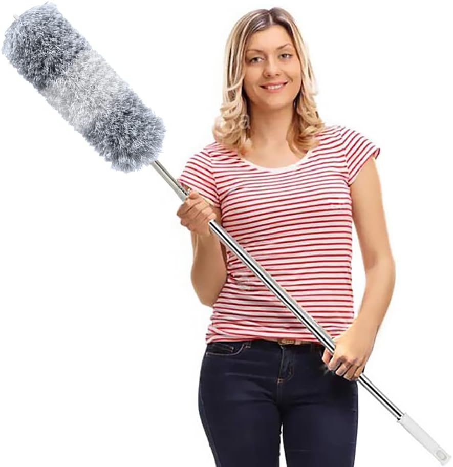 DELUX Microfiber Feather Duster Extendable Duster with [...]