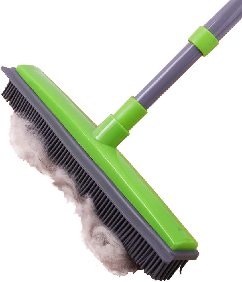 Rubber Broom Carpet Rake for Pet Hair Removal, [...]