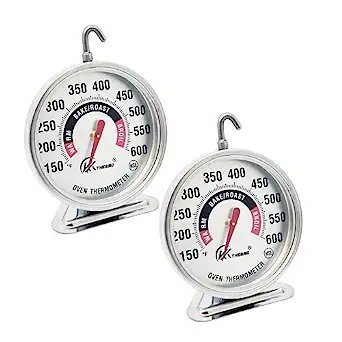 2 Pack Large 3 Inch Oven Thermometer -with 360 Degree [...]