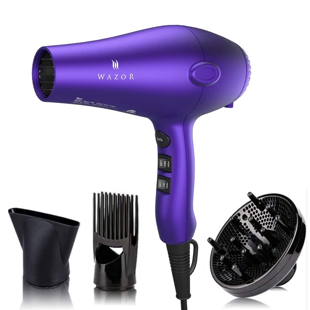 Matte Purple Hair Dryer with Diffuser 1875W Powerful [...]