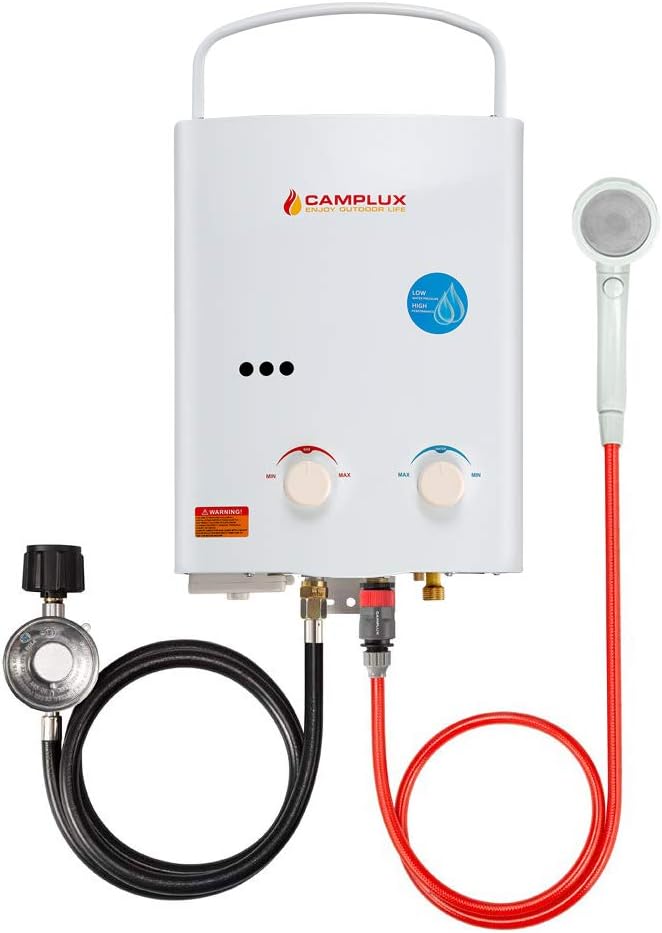 Camplux Tankless Water Heater, 1.32 GPM Portable [...]