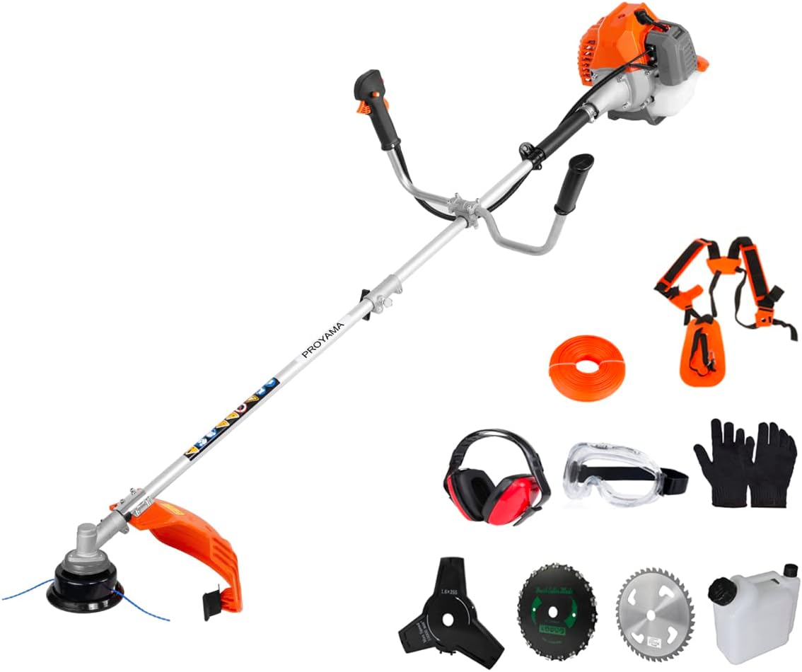 PROYAMA 42.7cc Gas Weed Wacker, 3 in 1 Weed Eater Gas [...]
