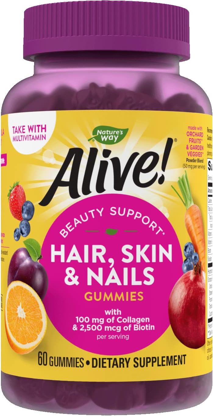 Nature's Way Alive! Hair, Skin & Nails Gummies, with [...]
