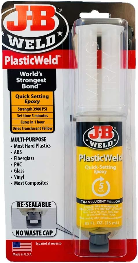 J-B Weld 50132 PlasticWeld Quick-Setting Epoxy Syringe [...]