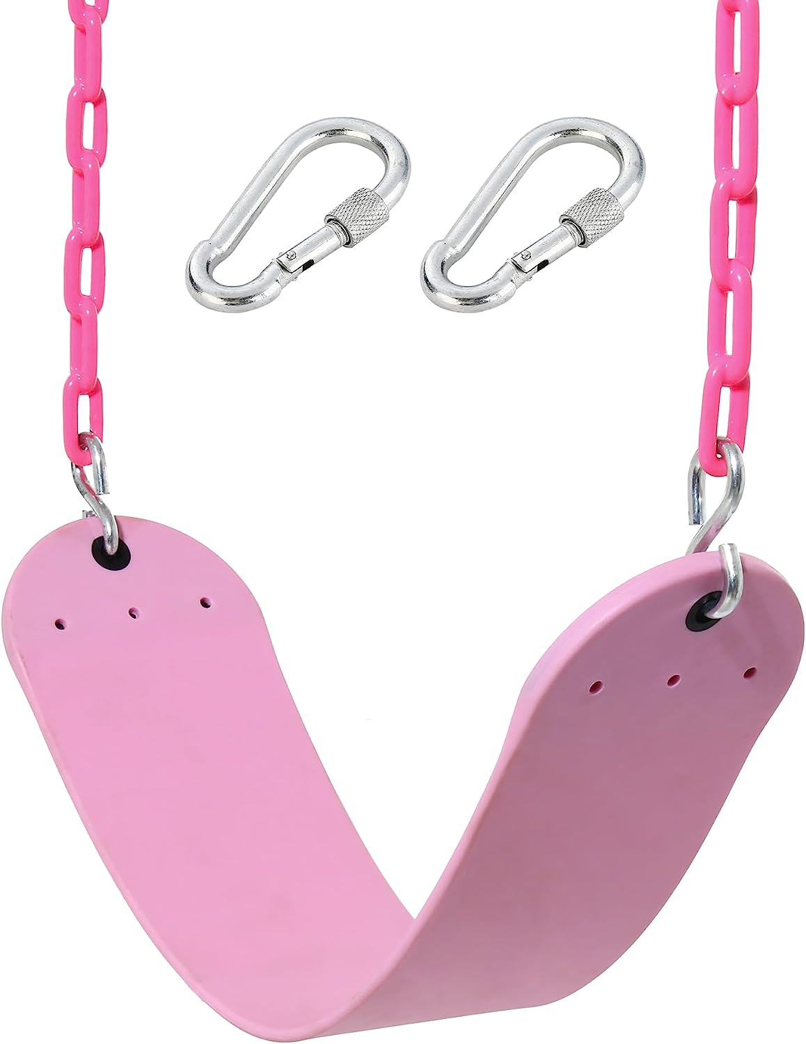 Pink Swing Seat - Heavy Duty Chain Plastic Coated - [...]