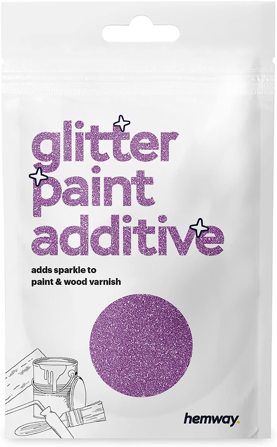Hemway Glitter Paint Additive Sample - Lavender Purple [...]