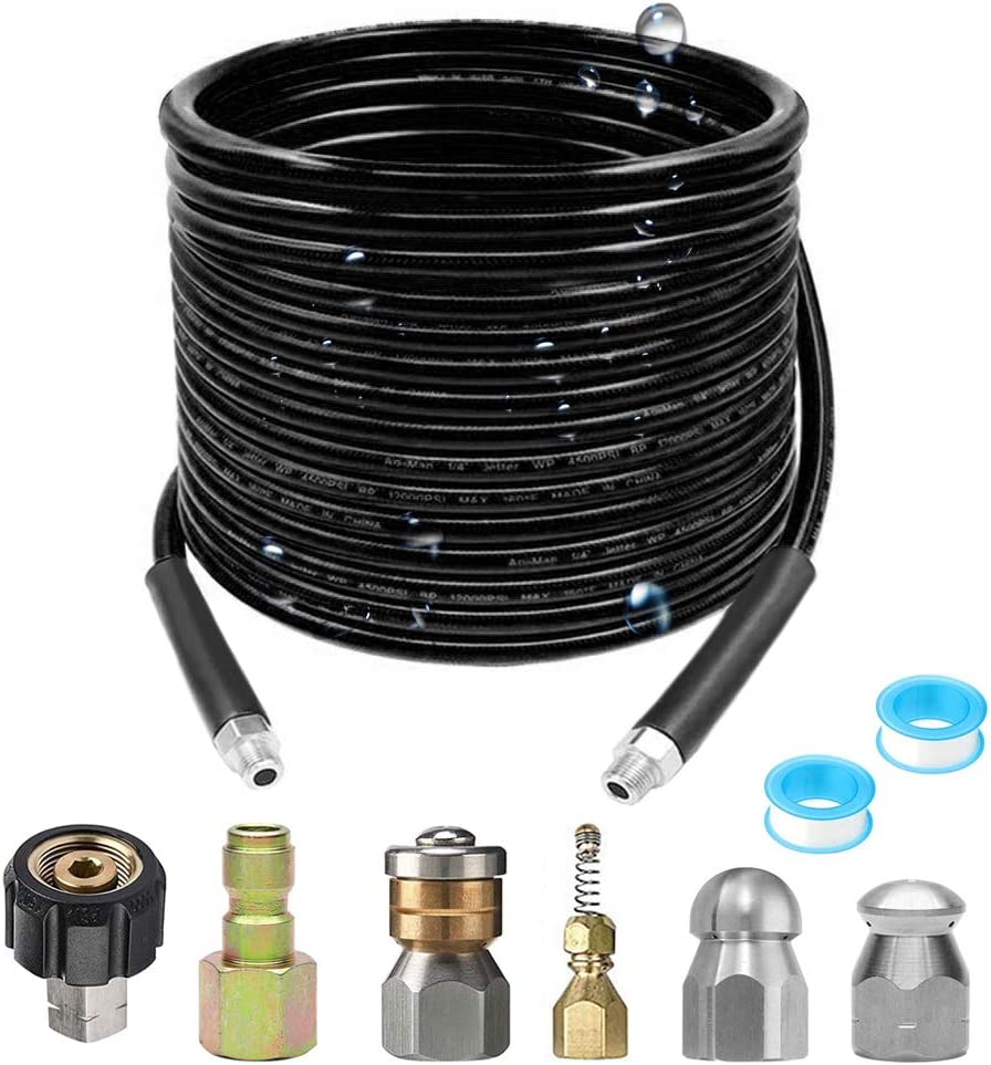 Selkie Pressure Washer Sewer Jetter Kit - 100Ft Hydro [...]