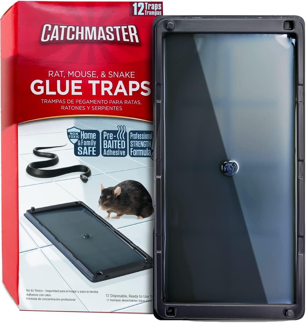 Catchmaster Glue Mouse Traps Indoor for Home 12PK, [...]
