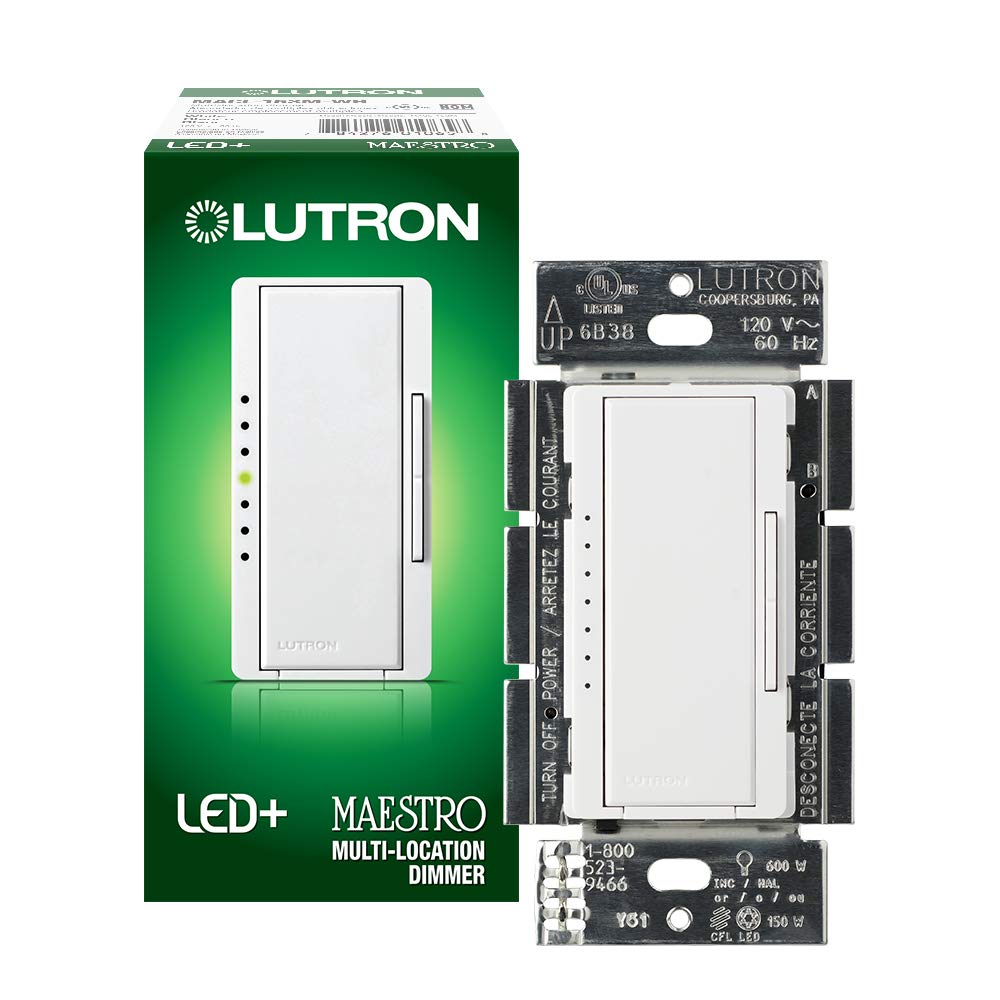 Lutron Maestro LED+ Dimmer Switch for Dimmable LED, [...]
