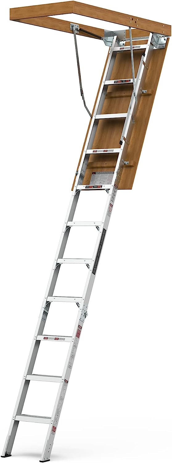 WIILAYOK Aluminum Attic Ladder - Lightweight and [...]