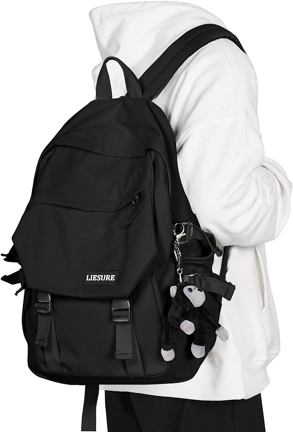 coowoz College Backpack Waterproof Black College Bags [...]