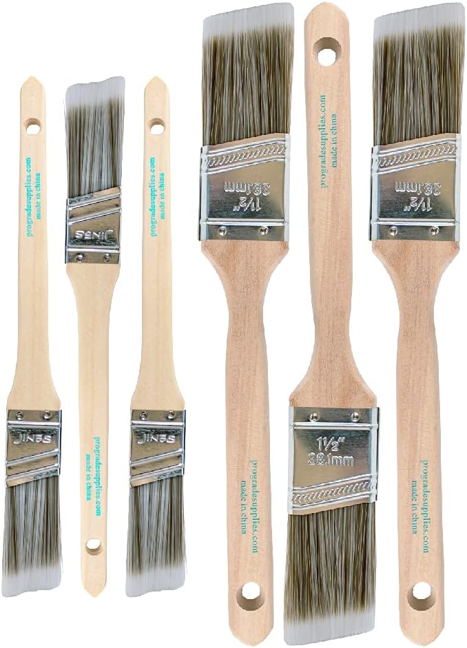 Vermeer Paint Brushes 6-Pack Angle Brushes in Assorted [...]
