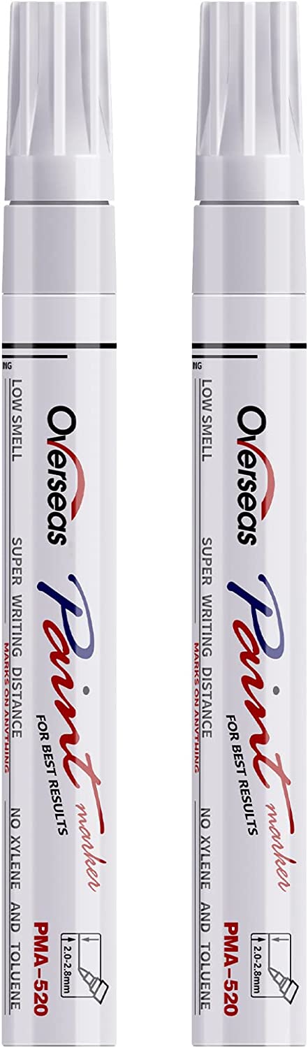 Permanent Paint Pens White Markers - 2 Pack Single [...]