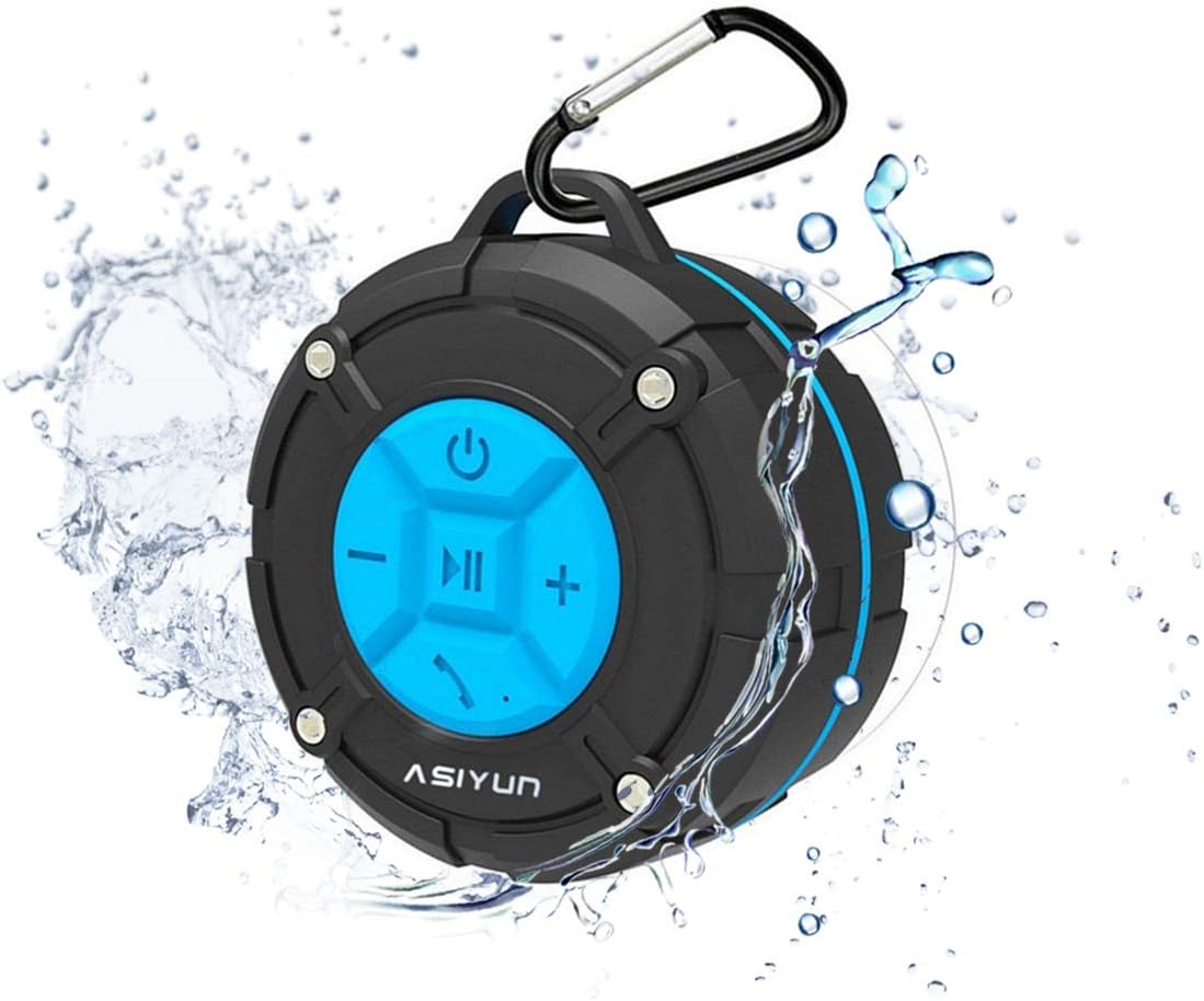 ASIYUN Shower Speaker, IPX7 Waterproof Bluetooth [...]