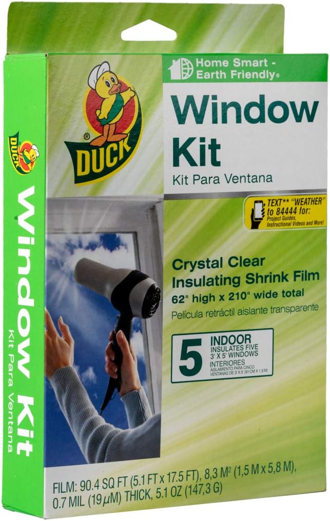Duck Brand Indoor 5-Window Shrink Film Insulator Kit, [...]
