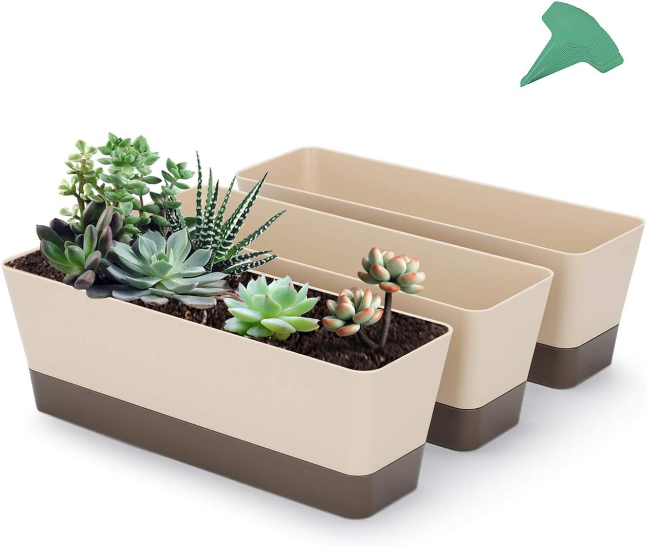 GROWNEER 3 Packs 12 Inches Window Boxes Rectangle [...]
