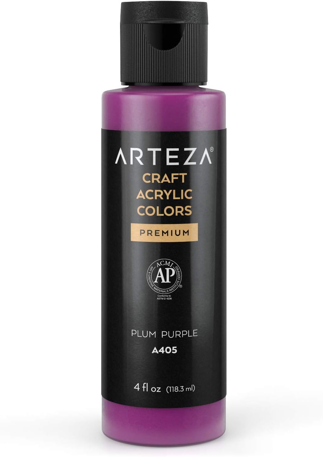 ARTEZA Craft Acrylic Paint, A405 Plum Purple, 4fl oz [...]