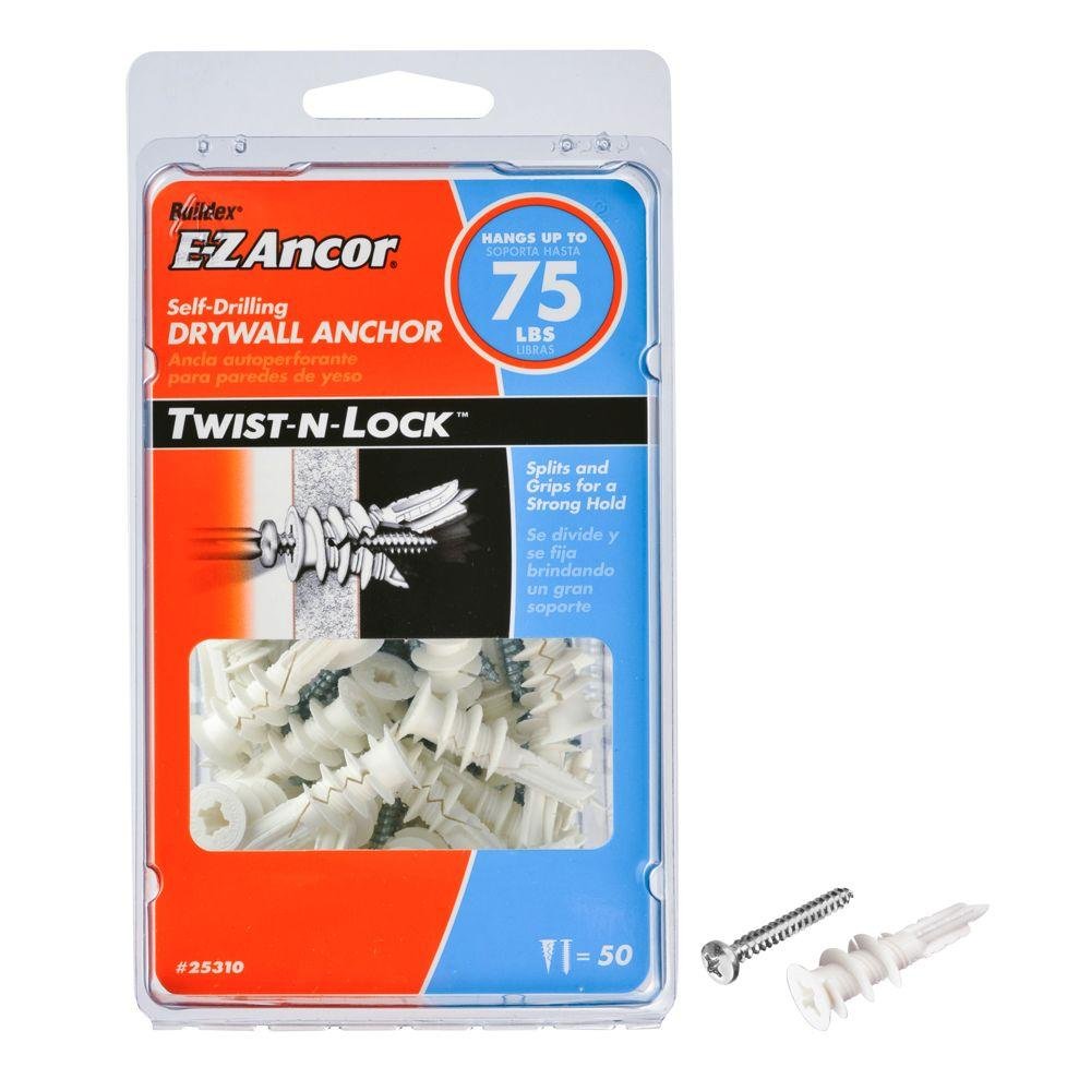 ITW Brands 25310 50 pack 75lb Drywall Anchor