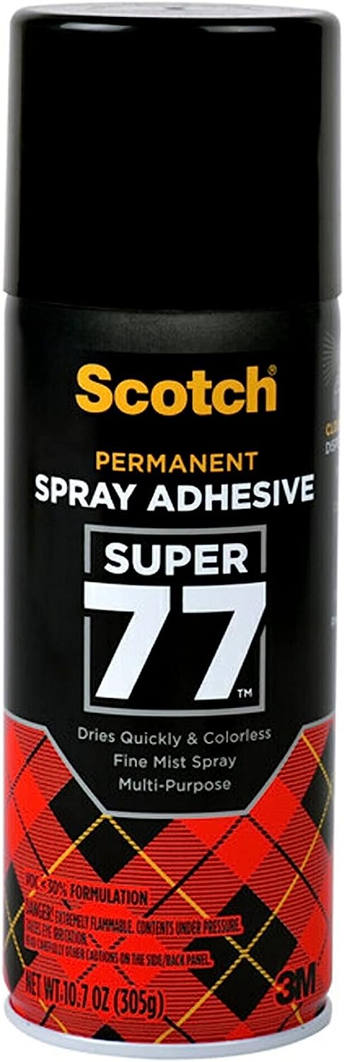 Scotch Super 77 Multipurpose Adhesive Spray, Bonds to [...]