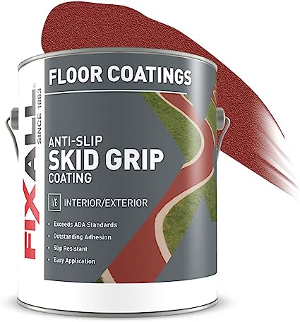 FIXALL Skid Grip Anti-Slip Coating, 1 Gallon, Crimson, [...]