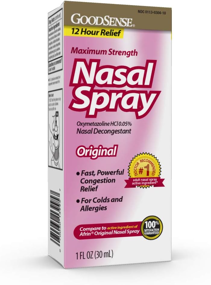 GoodSense Maximum Strength Nasal Spray, Fast Powerful [...]