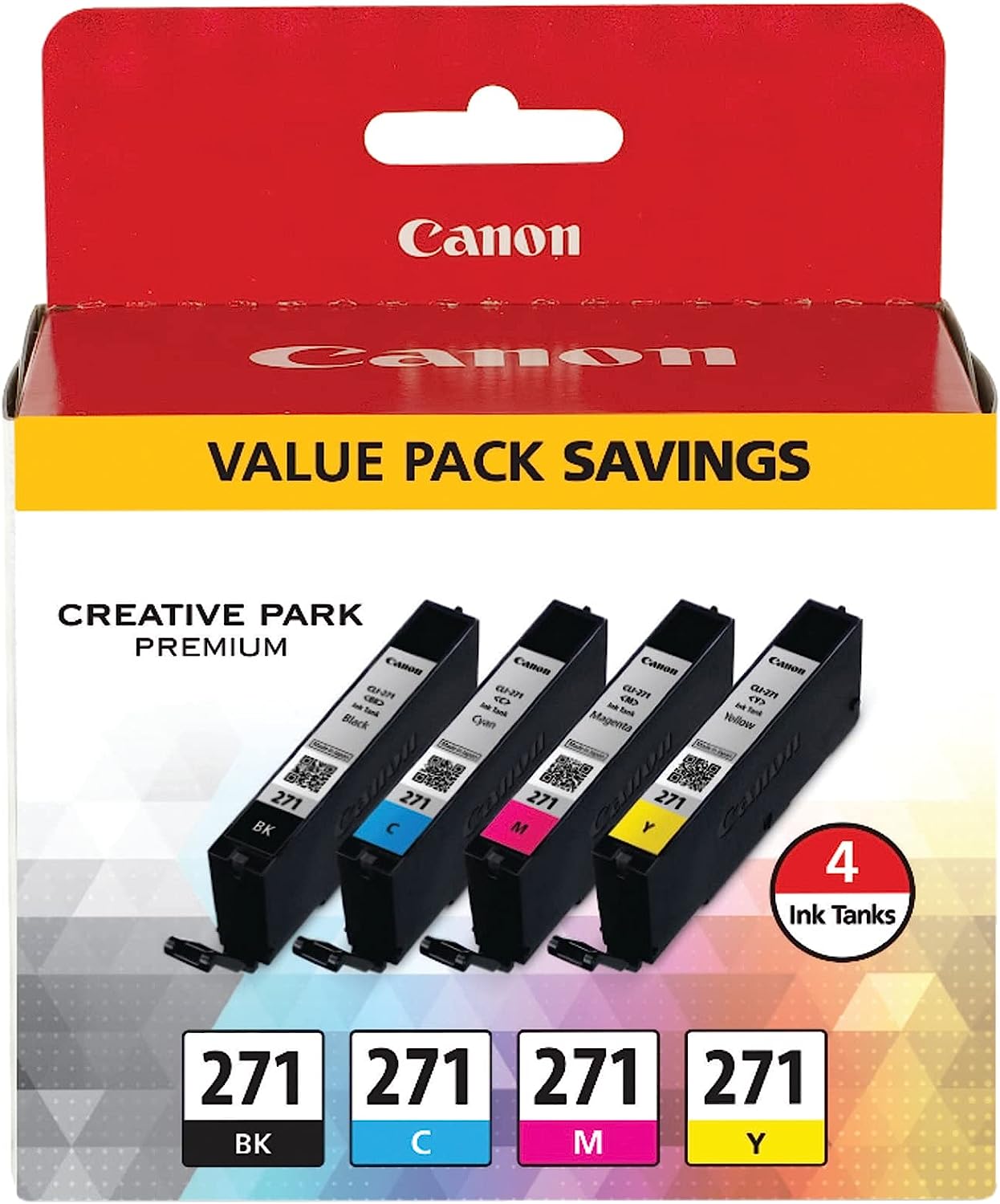 Canon CLI-271 BK/CMY 4 Color Value Pack Compatible to [...]