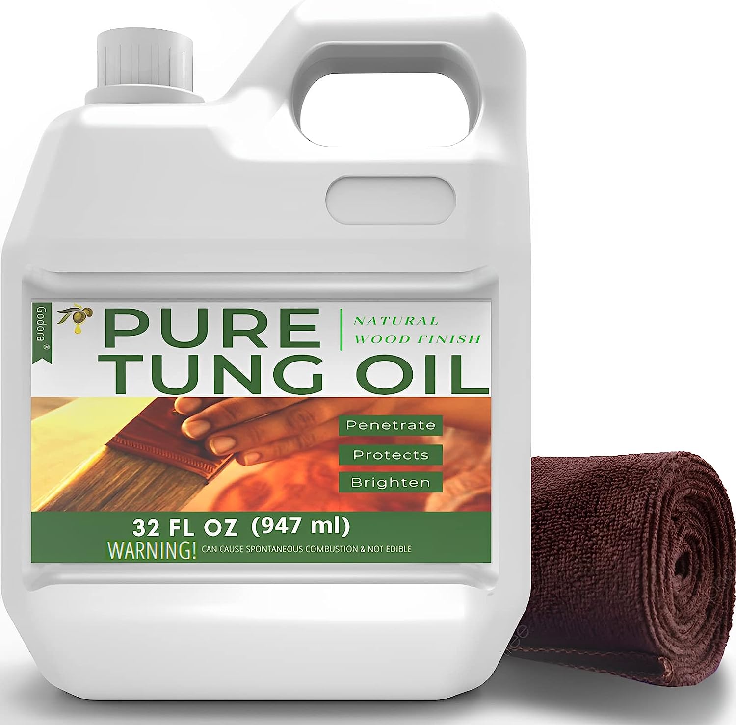 Godora 32 oz Pure Tung Oil for Wood Finishing, Wood [...]