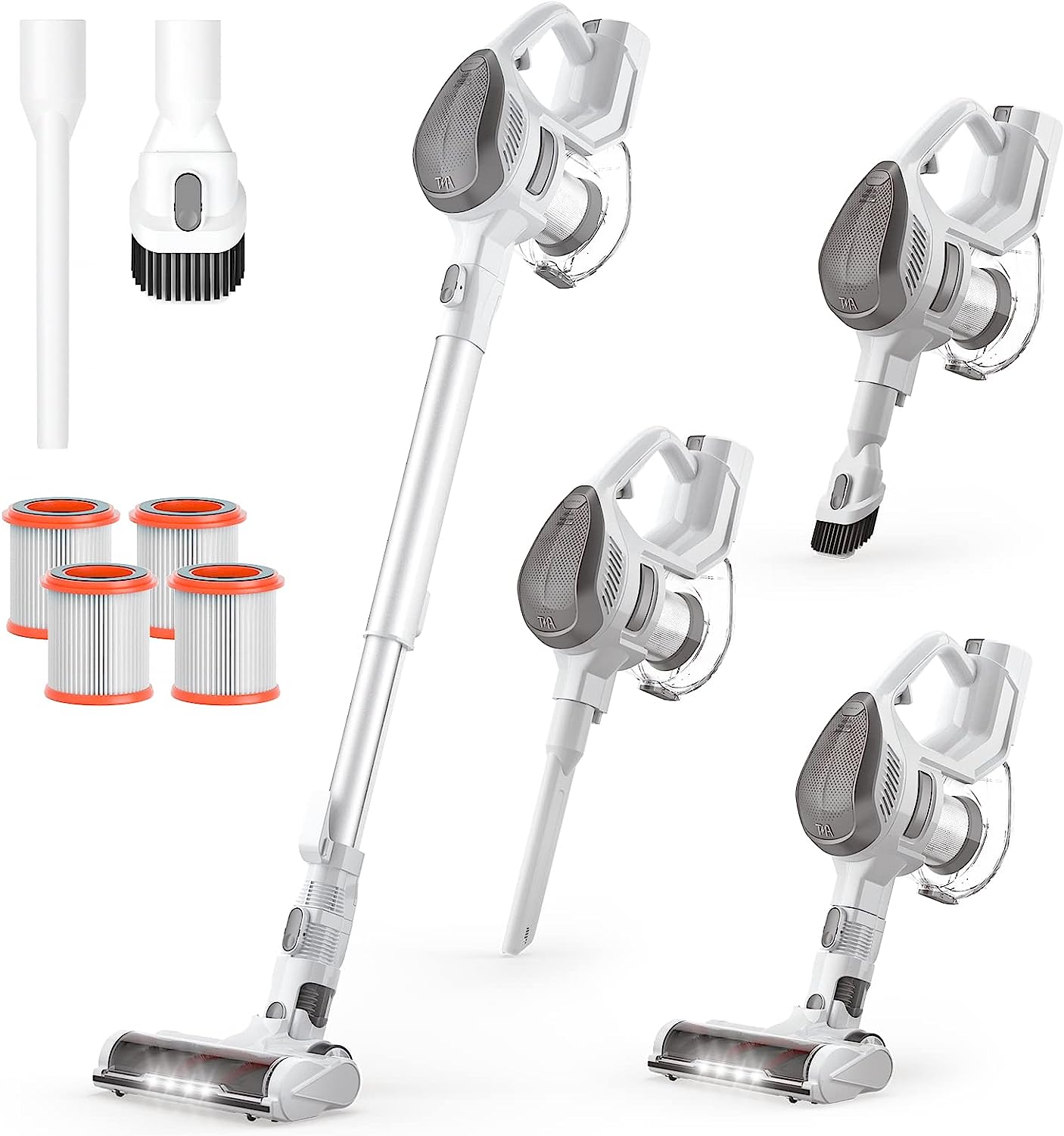 TMA Cordless Vacuum Cleaner, 6 in 1 Rechargeable Stick [...]