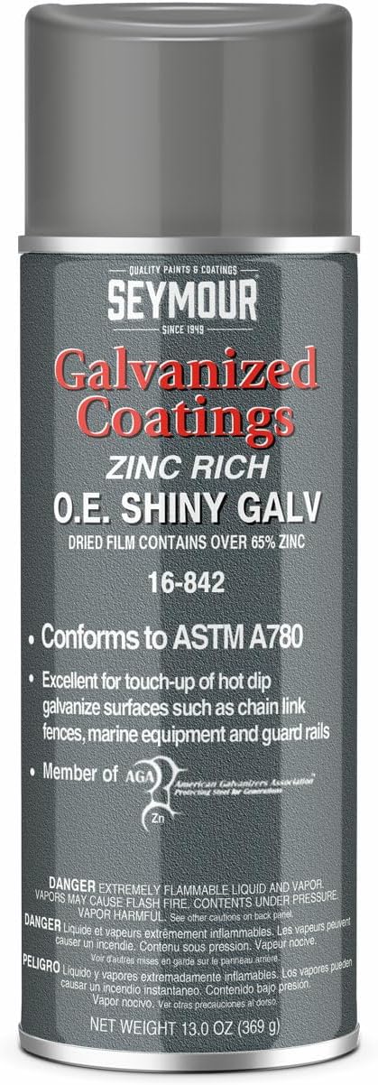 Seymour 16-842 Galvanized Coatings Spray Paint, OE Shiny