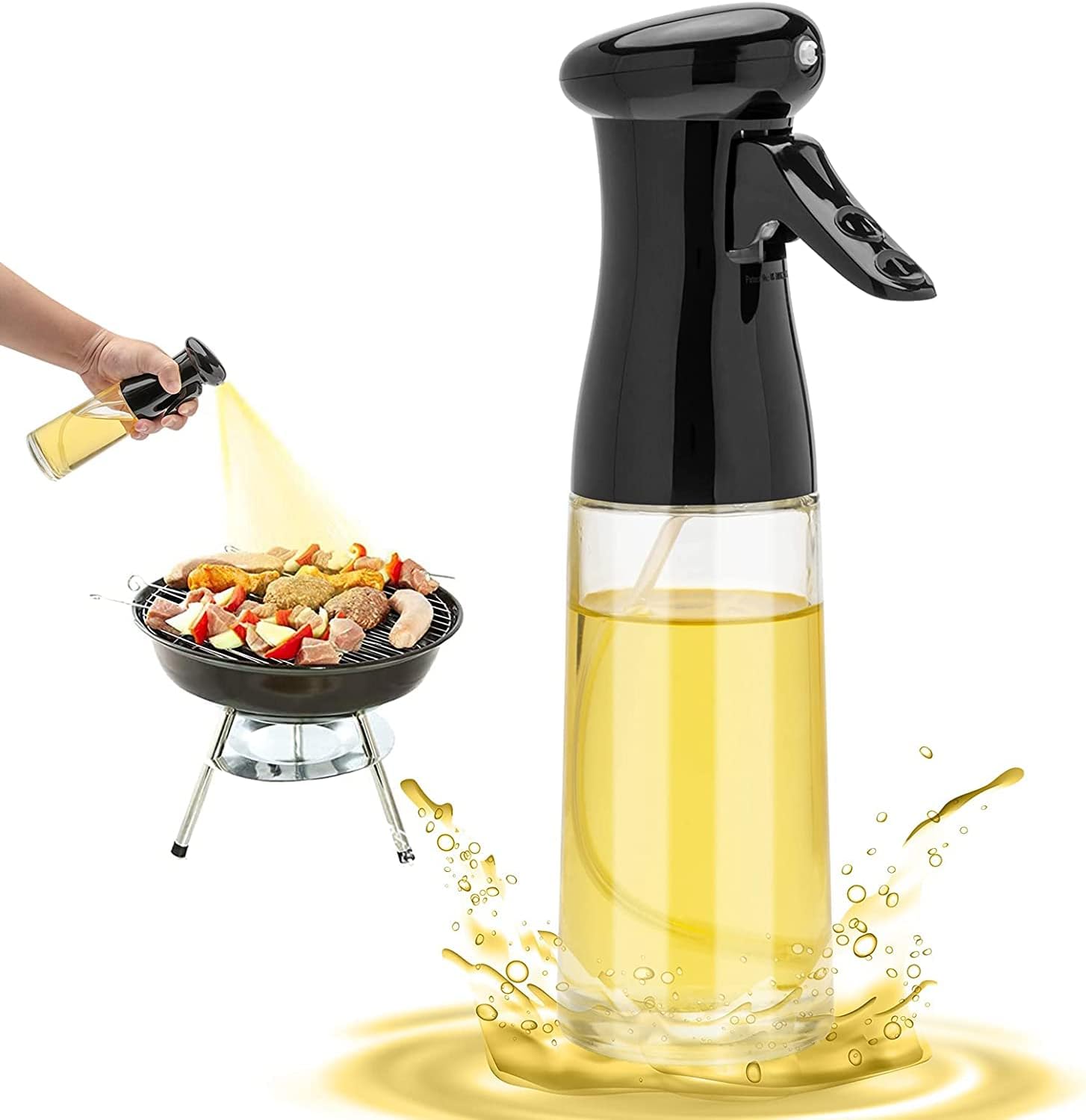 Olive Oil Sprayer for Cooking - 200ml Glass Oil [...]