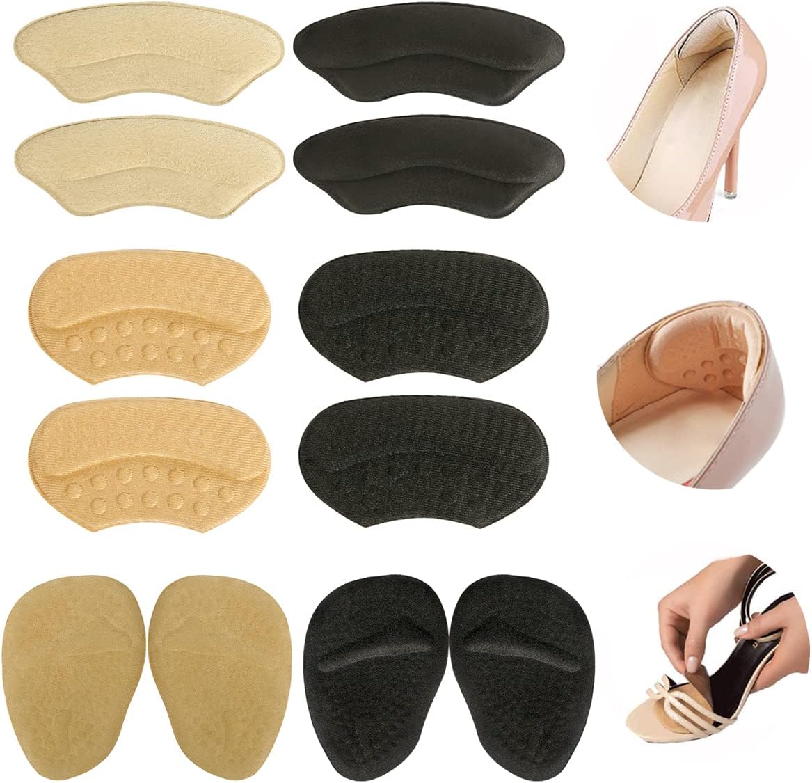 Heel Grips Liner Cushions Inserts for Loose Shoes Heel [...]