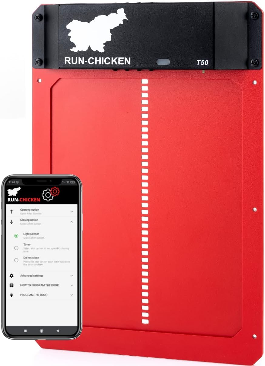 RUN-CHICKEN Door (RED) Automatic Chicken Coop Door [...]