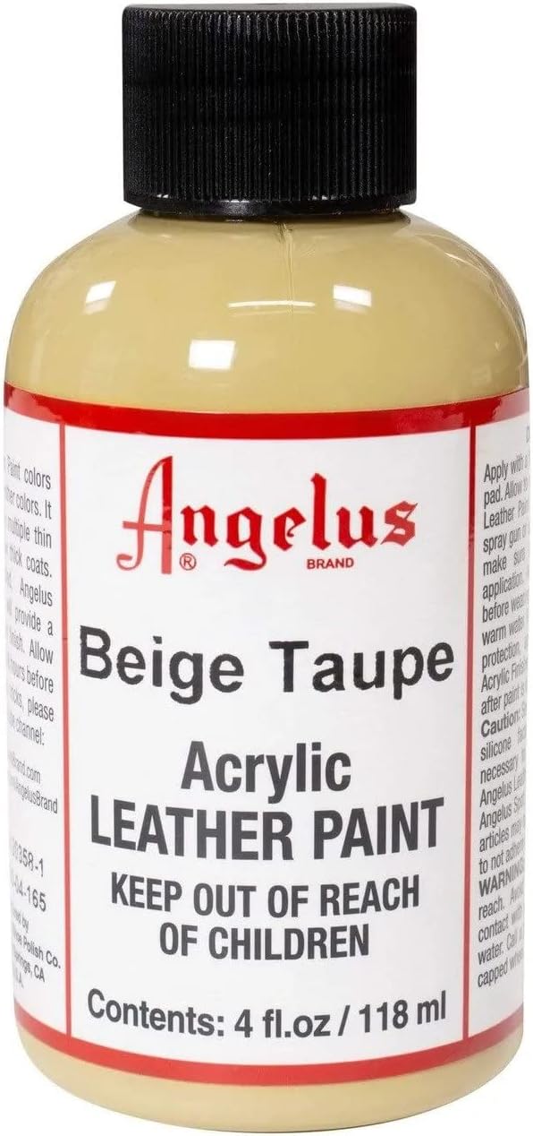 Angelus Acrylic Leather Paint, 4 oz, Beige Taupe