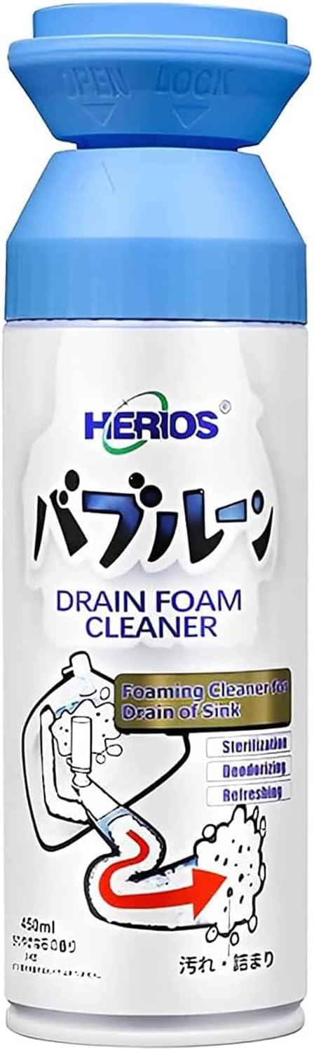 Herios Drain Foam Cleaner, Liquid Hair Drain Clog [...]