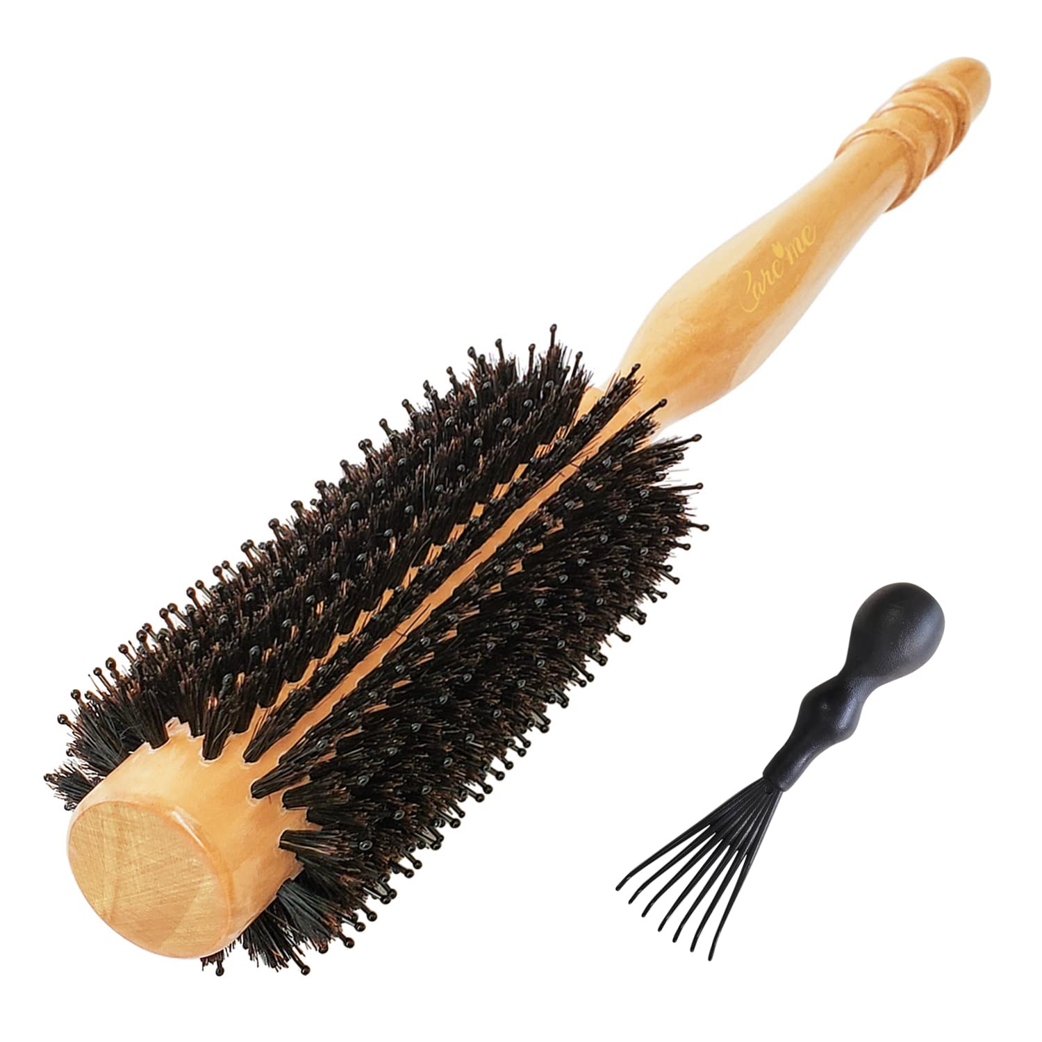 Boar Bristle Wood Round Brush for Women Blow-drying | [...]