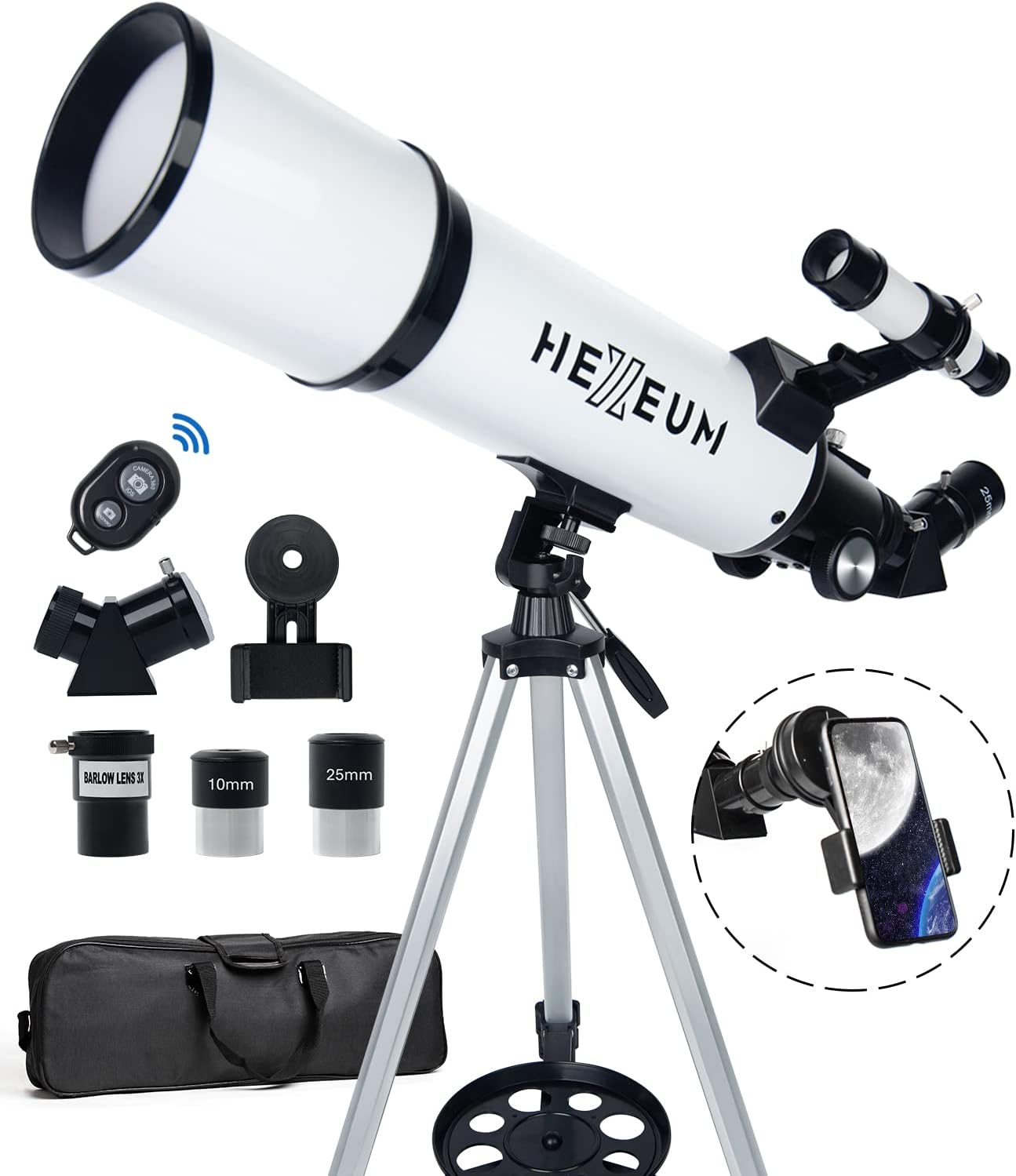 Telescope 80mm Aperture 600mm - Astronomical Portable [...]