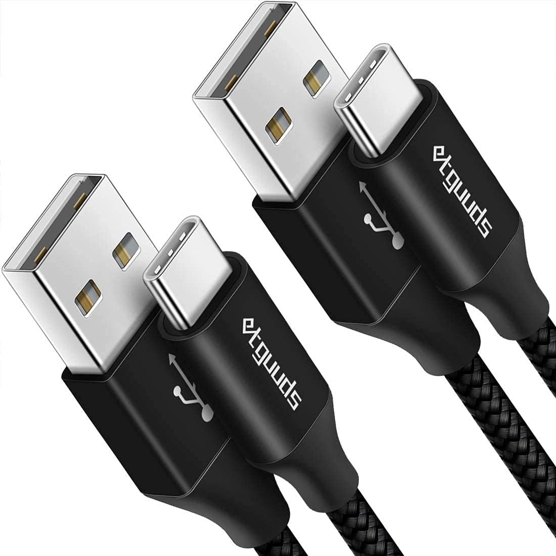 [4ft, 2-Pack] USB C Cable 3A Fast Charging, etguuds [...]