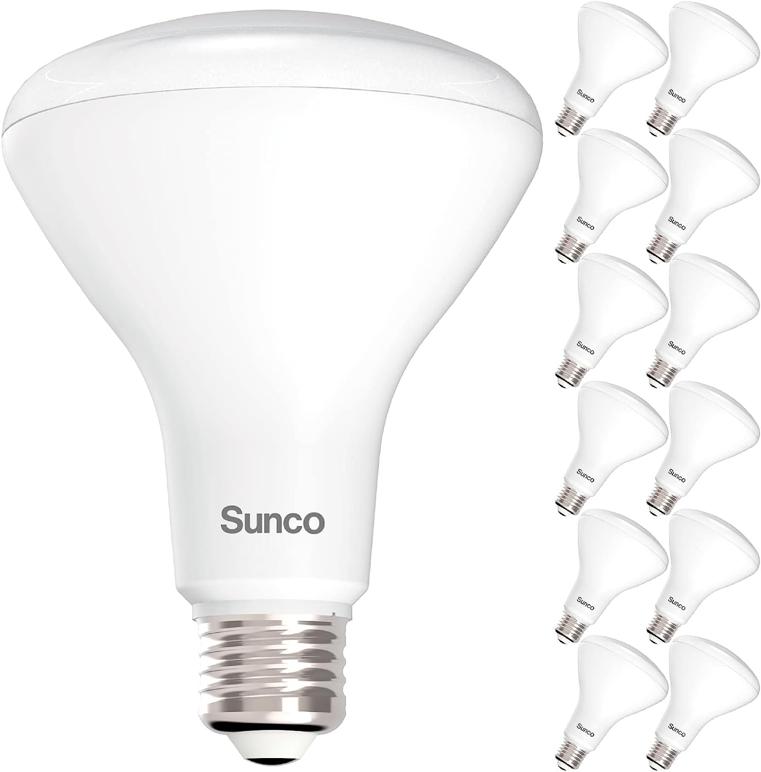 Sunco 12 Pack BR30 Indoor Recessed Flood Light Bulb [...]