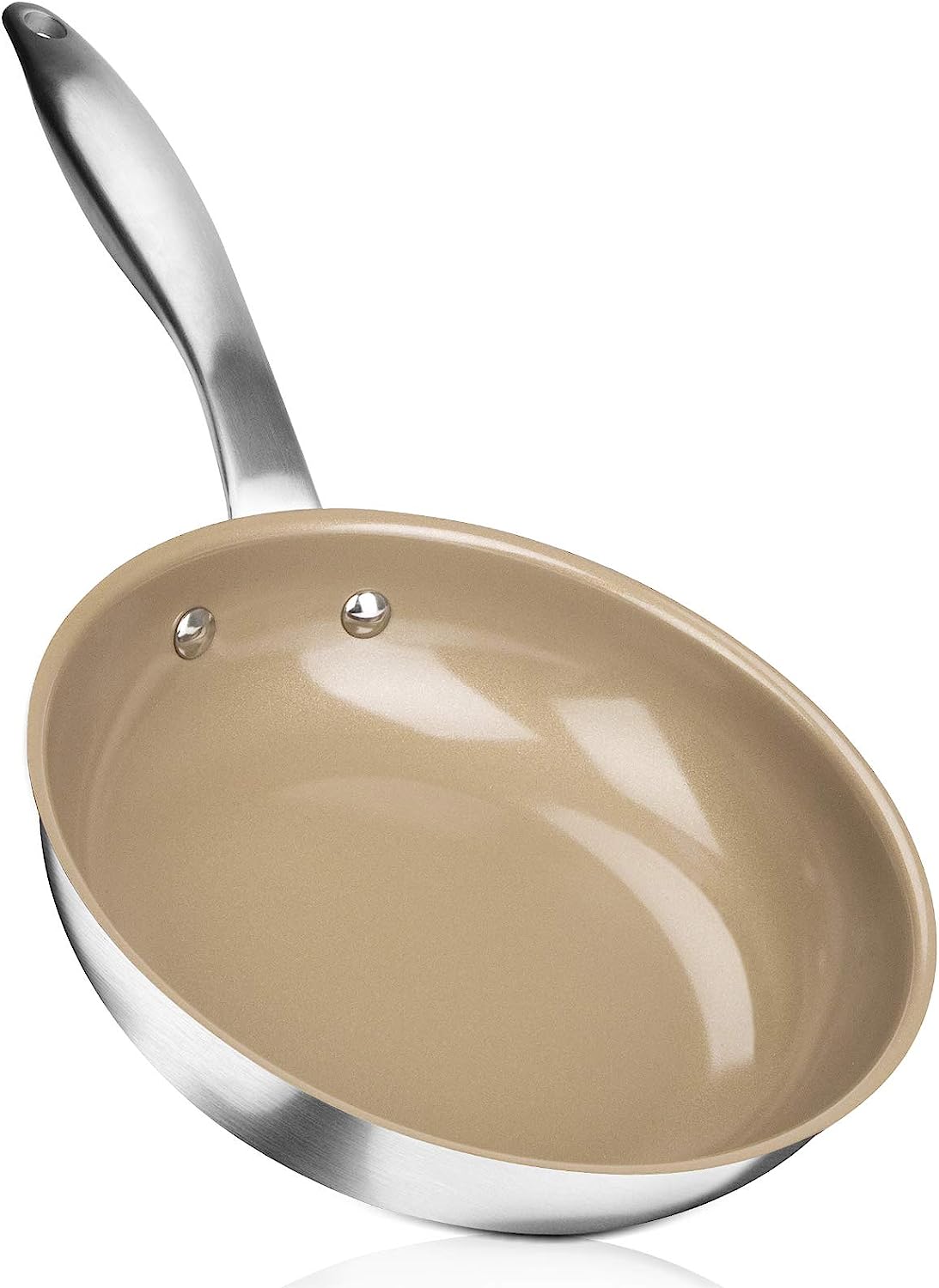 Duxtop Ceramic Non-stick Frying Pan, Stainless Steel [...]