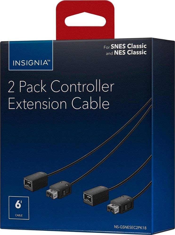 Insignia 6 ft. (2-pack) Controller Extension Cable for [...]