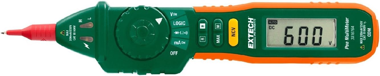 Extech 381676A Pen MultiMeter with Built-in NCV, Fully [...]