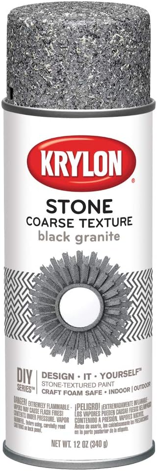Krylon K18201 Coarse Stone Texture Finish Spray Paint, [...]