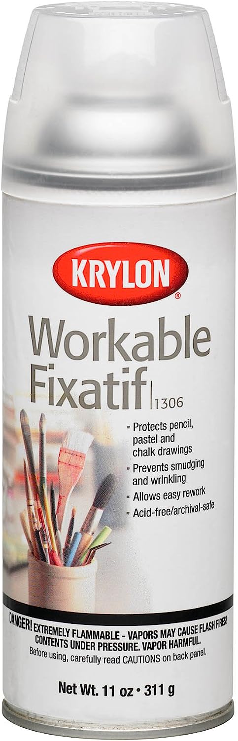 Krylon K01306 Workable Fixatif Spray Clear, 11-Ounce [...]