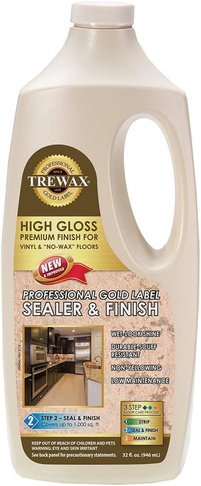Trewax Professional Gold Label Sealer, Gloss, 32-Fluid Ounce