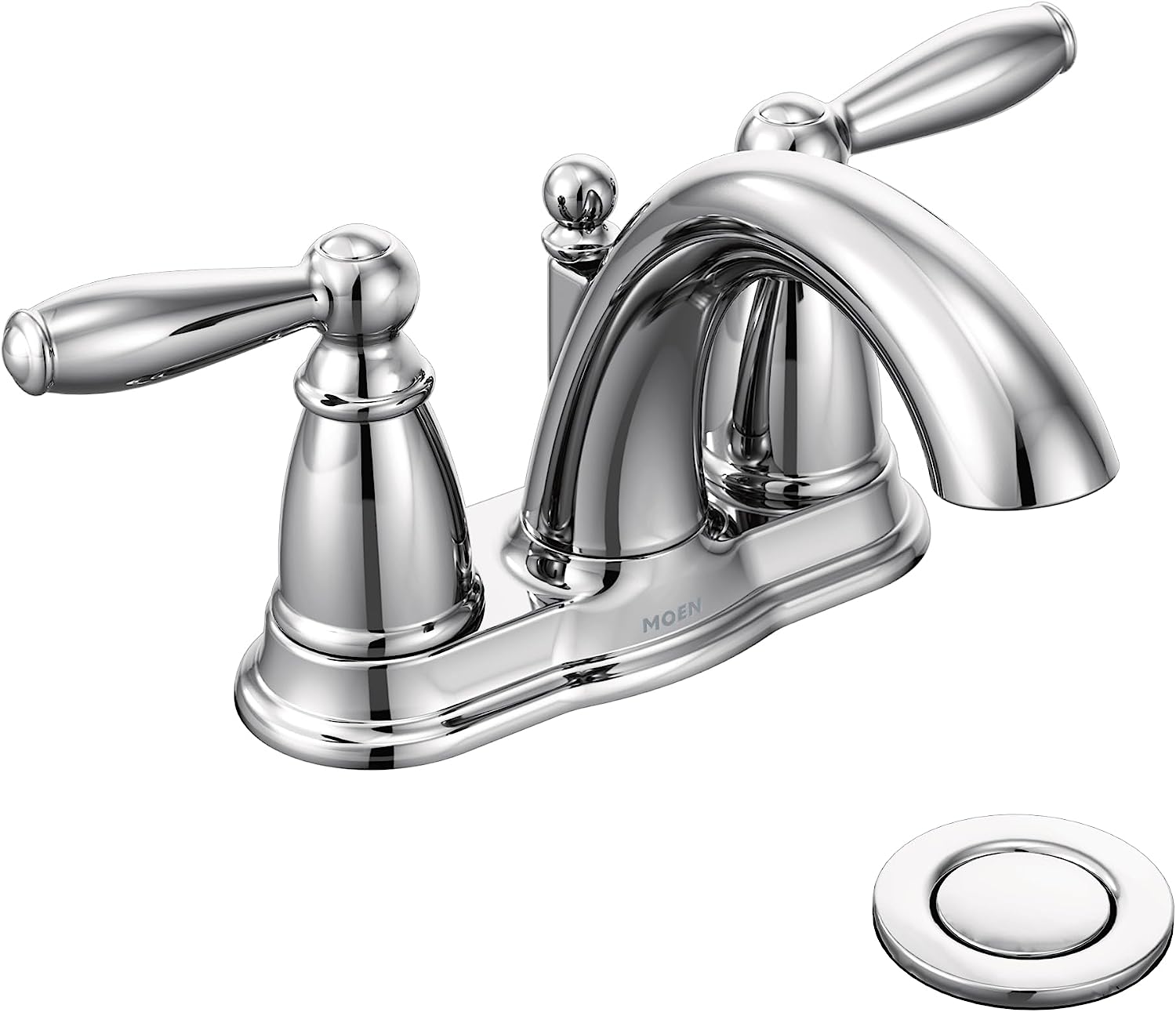 Moen Brantford Chrome Two-Handle Low-Arc Traditional [...]