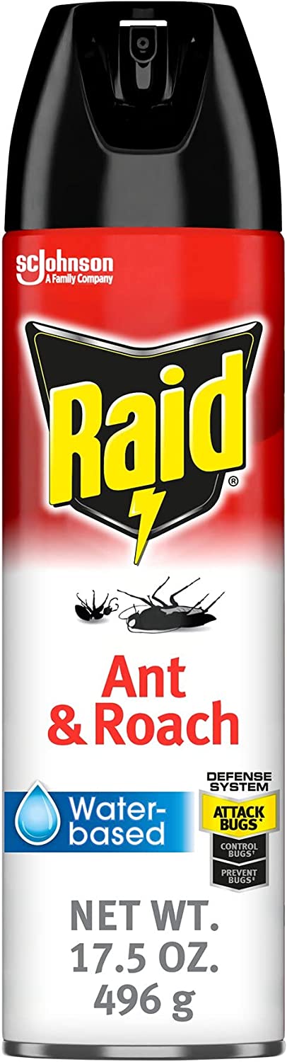 Raid Ant & Roach Aerosol Bug Spray, Water-Based [...]