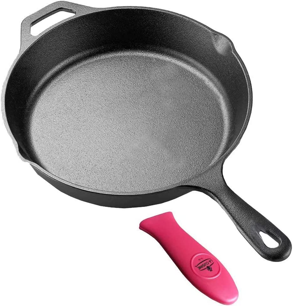 12” Cast Iron Skillet Frying Pan with Matte Black [...]