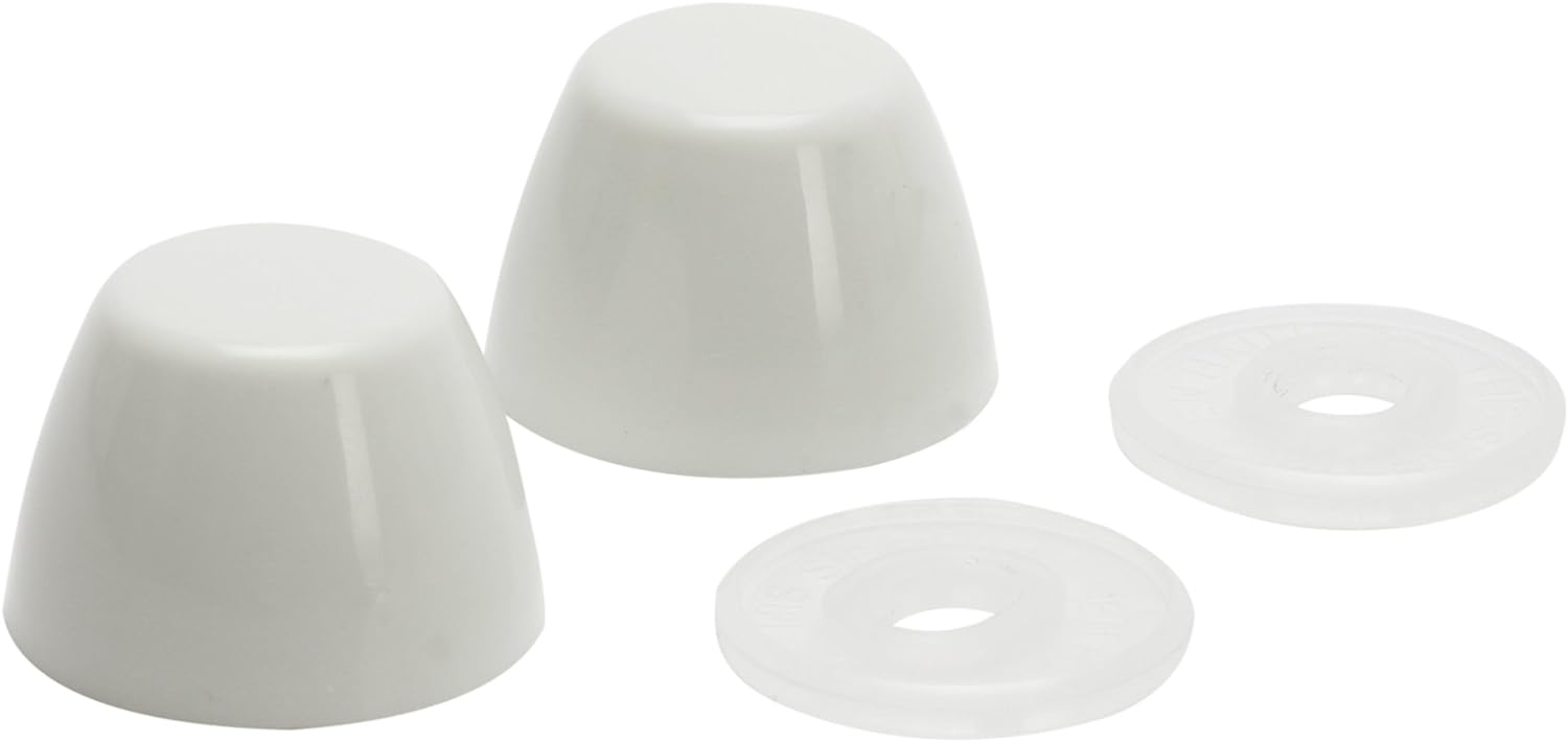 Fluidmaster 7115 Replacement Toilet Bolt Caps In White